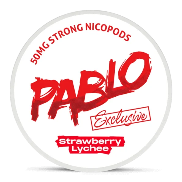 Pablo Strawberry Lychee 50mg Nicotine Pouches in Dubai, UAE