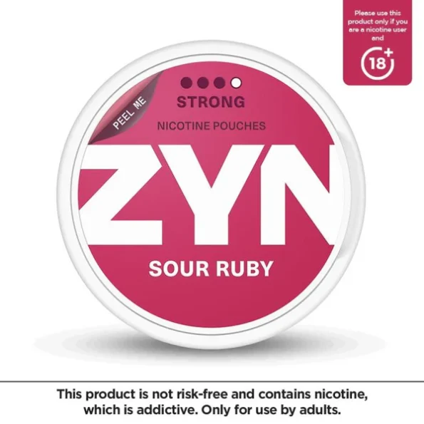 Zyn Sour Ruby 11mg Nicotine Pouches in Dubai, UAE